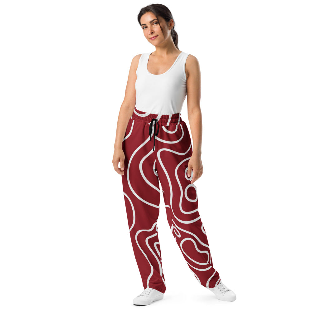 Red Phantom | Wide-leg joggers