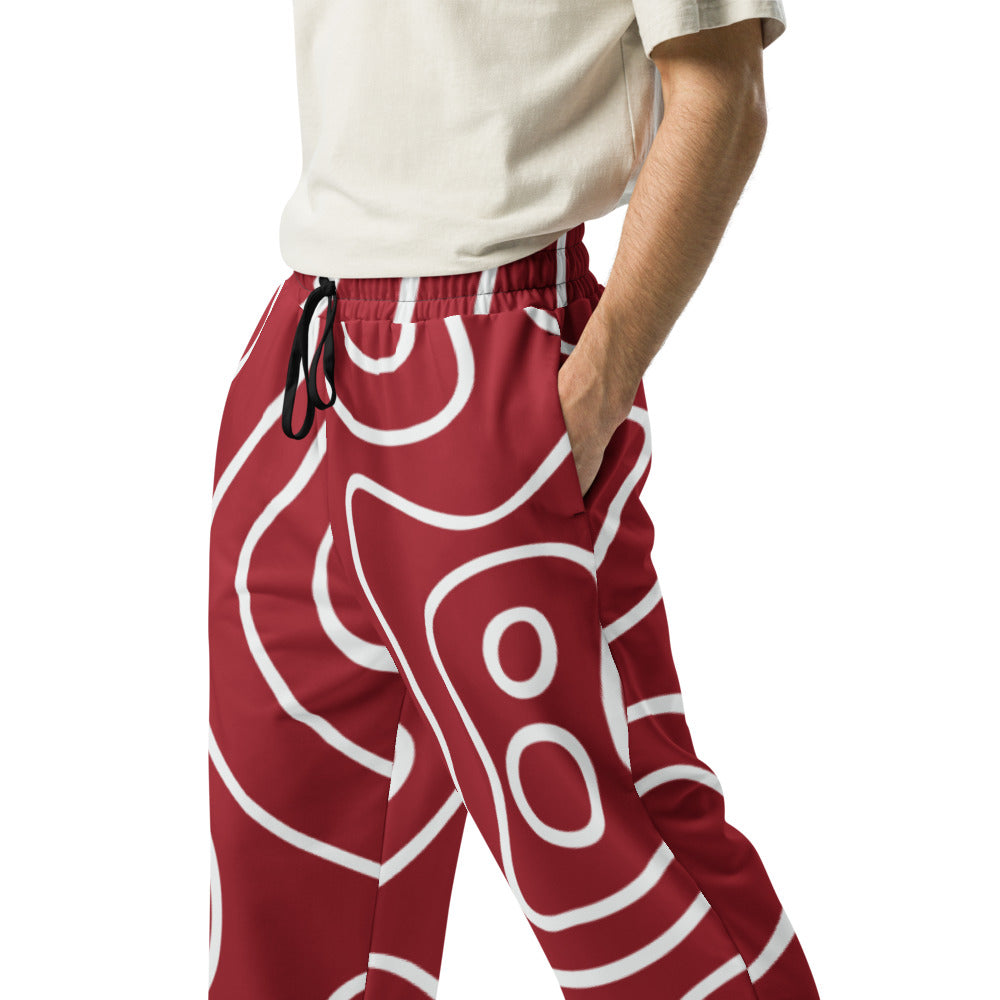 Red Phantom | Wide-leg joggers