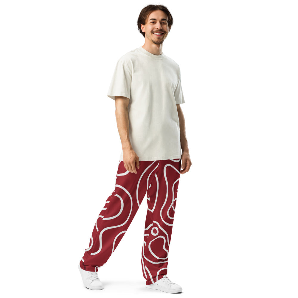 Red Phantom | Wide-leg joggers