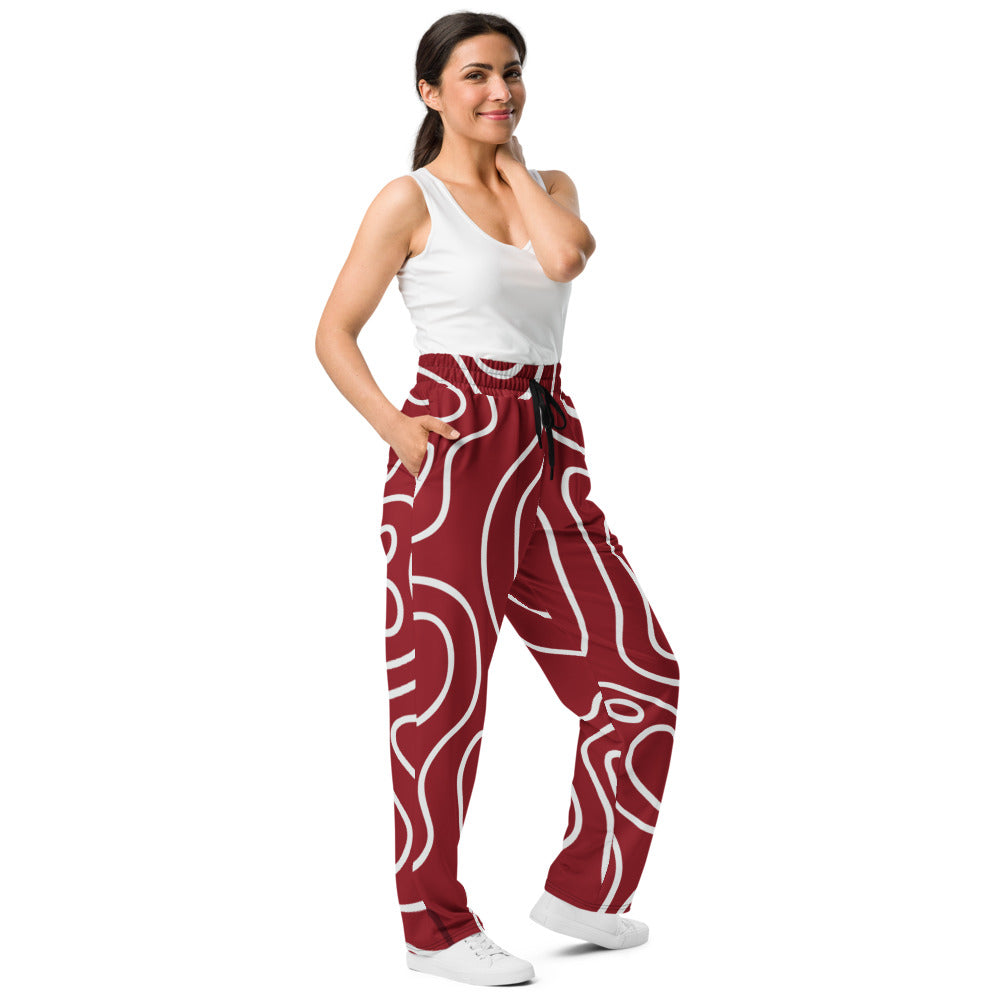 Red Phantom | Wide-leg joggers