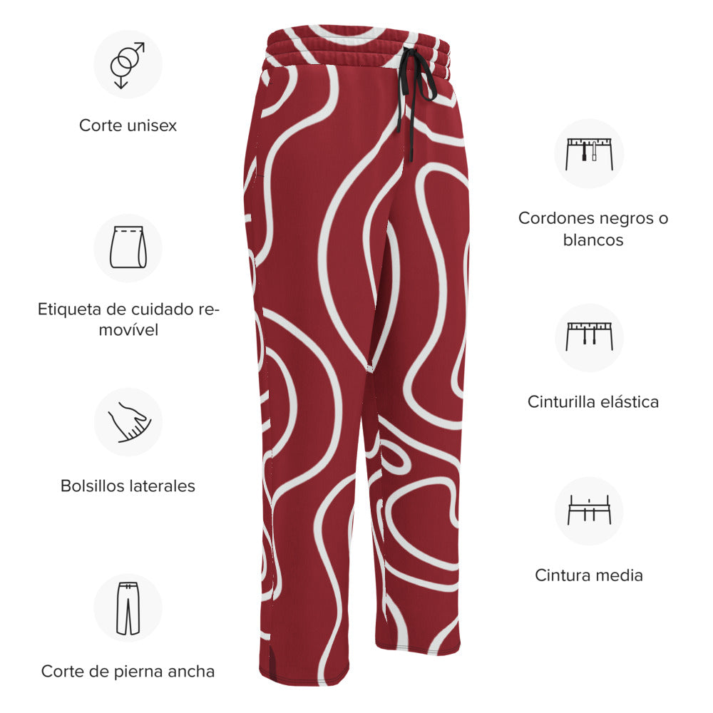 Red Phantom | Wide-leg joggers