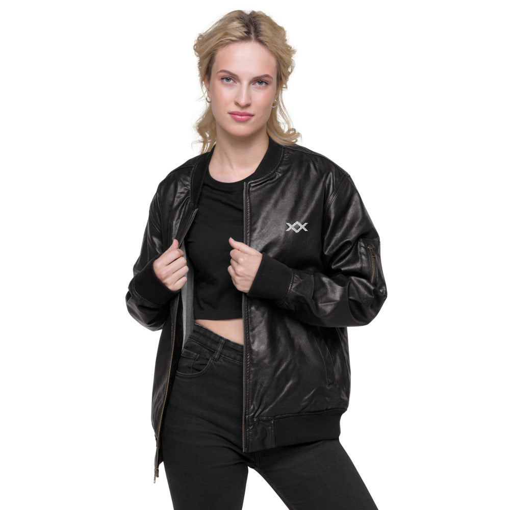 Faux-Leather Jacket